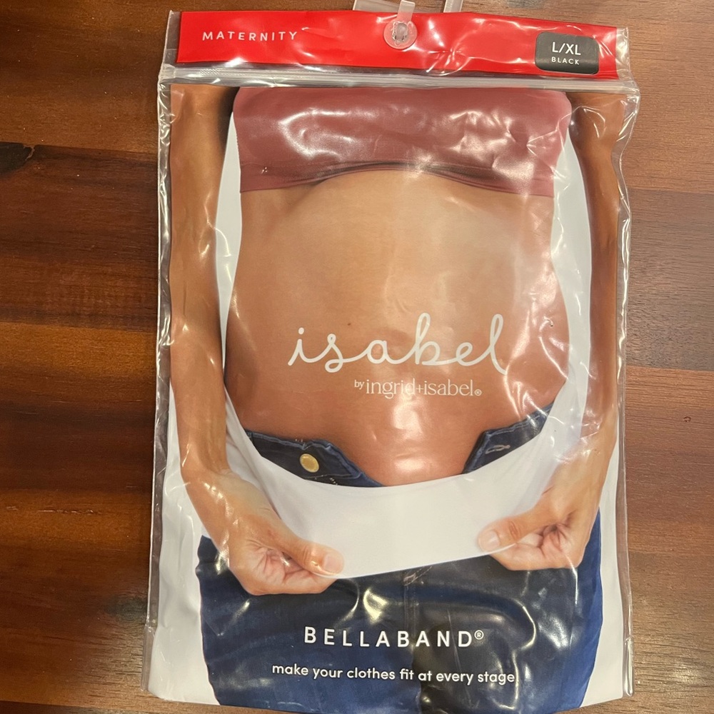 L/XL Maternity Band by Ingrid & Isabel Black Bellaband